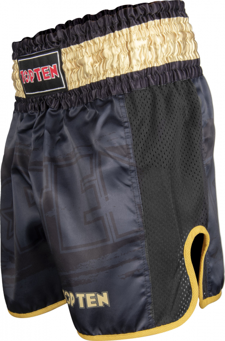 Pantaloni kickboxing "Power Ink", Top Ten, Negru, XXL [3]