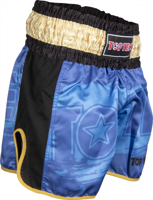 Pantaloni kickboxing "Power Ink", Top Ten, Albastru, S [2]