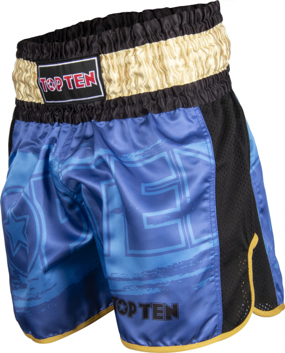 Pantaloni kickboxing "Power Ink", Top Ten, Albastru, S [3]