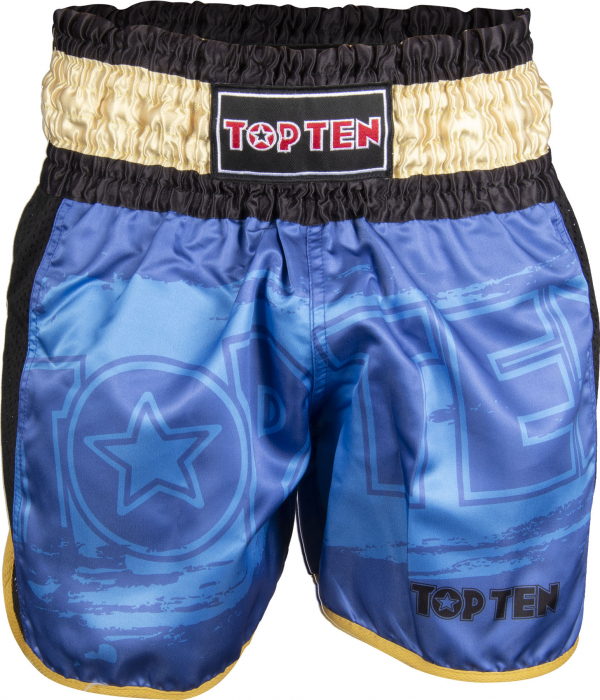 Pantaloni kickboxing "Power Ink", Top Ten, Albastru, S [1]