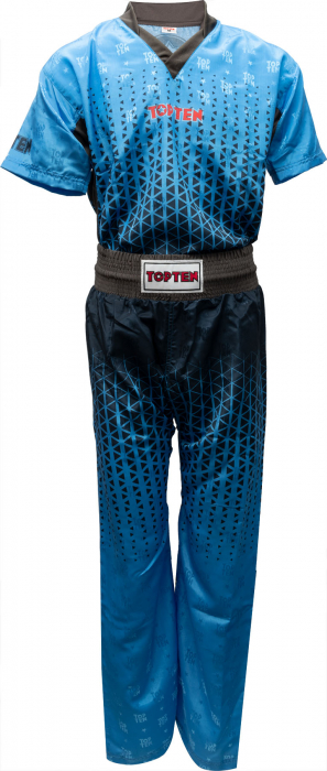 Uniforma Kickboxing „Grafic”,  Top Ten, Albastru-Negru, 2XL [1]