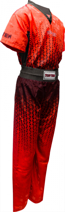 Uniforma Kickboxing „Grafic”, Top Ten, Rosu-Negru, M [2]