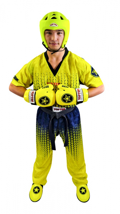 Uniforma Kickboxing „Grafic”, Top Ten, Galben-Negru, S [5]