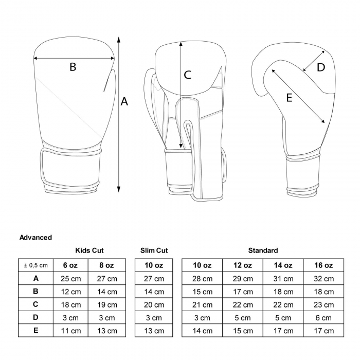 Manusi box "4select", Top Ten Albastru-Negru, 16oz [8]