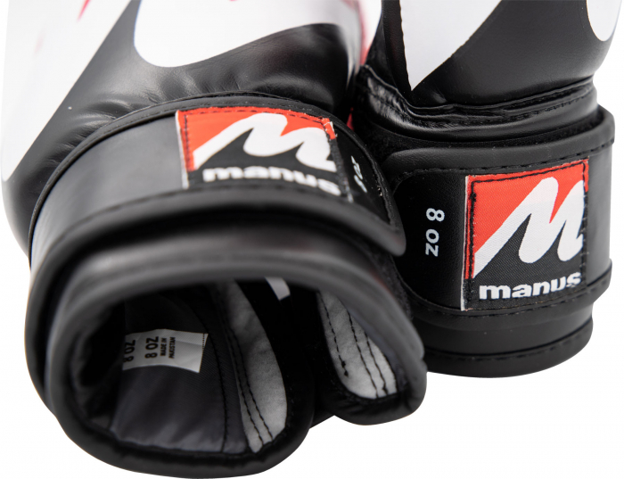 Manusi box "Wave", Manus, Rosu-Negru, 8oz Taietura Kids [2]