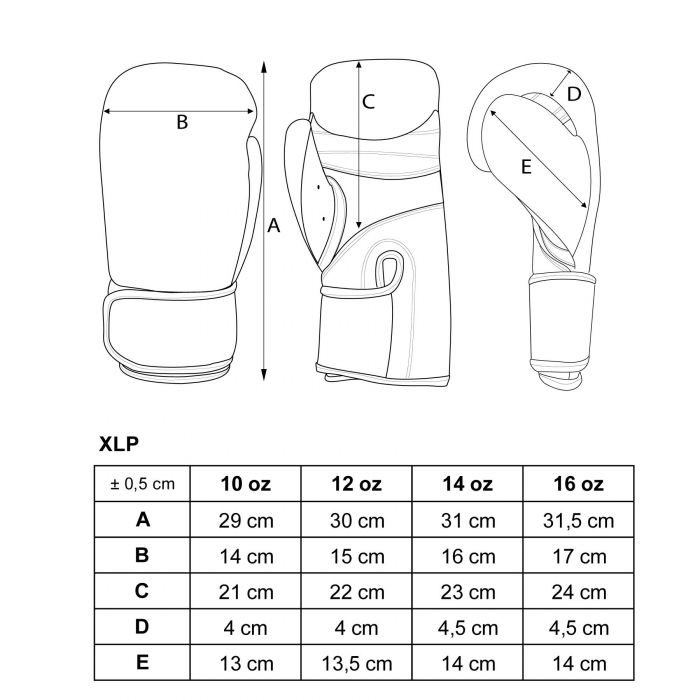 Manusi de box "XLP", Top Ten, Gri/Portocaliu, 12 OZ [2]