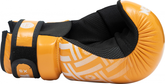 Manusi de kickboxing “Glossy Block PRISM”, Top Ten, galben, XS [4]