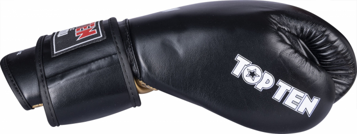 Manusi de sparring IFMA, „Ajarn”, Omologate IFMA, Top Ten, Negru, 14 OZ [2]