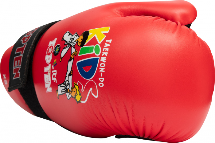 Manusi de Taekwon-do, "ITF KIDS" omologate ITF, Top Ten, Rosu, XS [2]