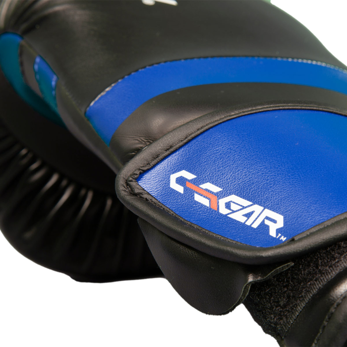​​​​​​​Mănuși Kickboxing C-GEAR Determination aprobate WAKO 10oz Negru/Albastru [3]