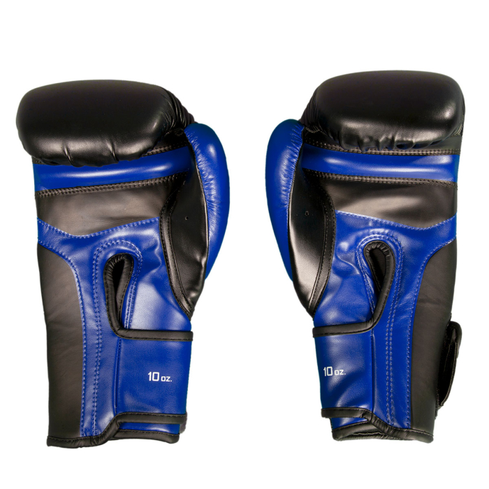 ​​​​​​​Mănuși Kickboxing C-GEAR Determination aprobate WAKO 10oz Negru/Albastru [5]