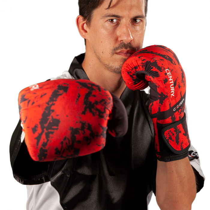 Manusi lavabile Kickboxing C-GEAR Sport Respect (aprobate WAKO) Rosu/negru 10 Oz [5]