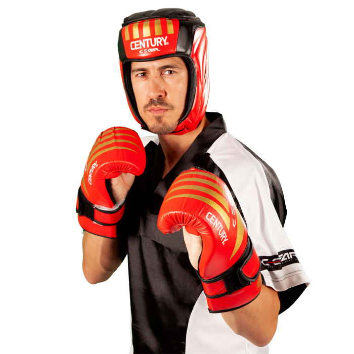 Manusi Point Fighting C-GEAR Integrity aprobate WAKO, Century, Rosu/Auriu, S [5]