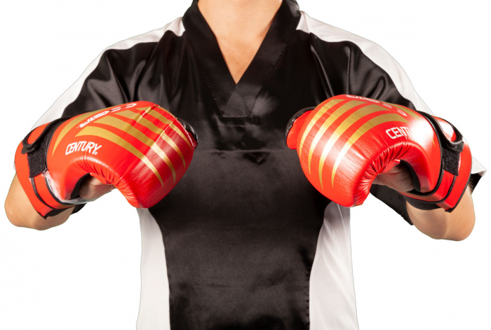 Manusi Point Fighting C-GEAR Integrity aprobate WAKO, Century, Rosu/Auriu, S [7]