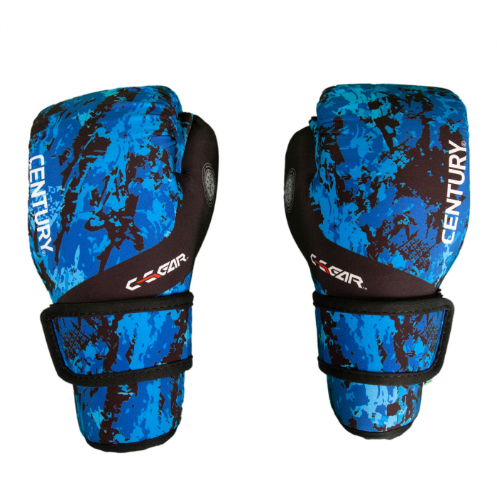 Manusi lavabile Point Fighting  C-GEAR Sport Respect aprobate WAKO  negru/albastru, M [2]