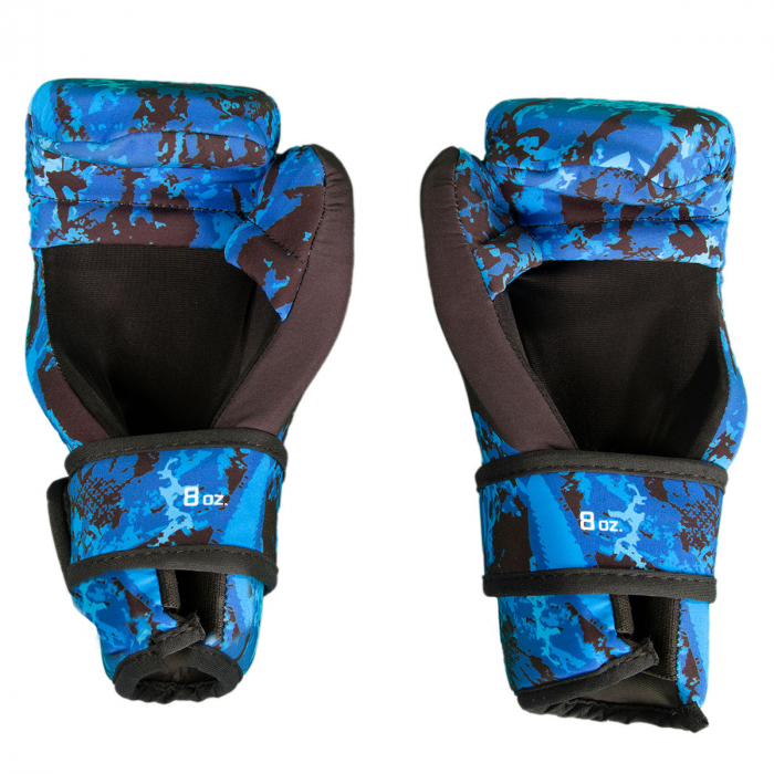 Manusi lavabile Point Fighting  C-GEAR Sport Respect aprobate WAKO  negru/albastru, M [7]