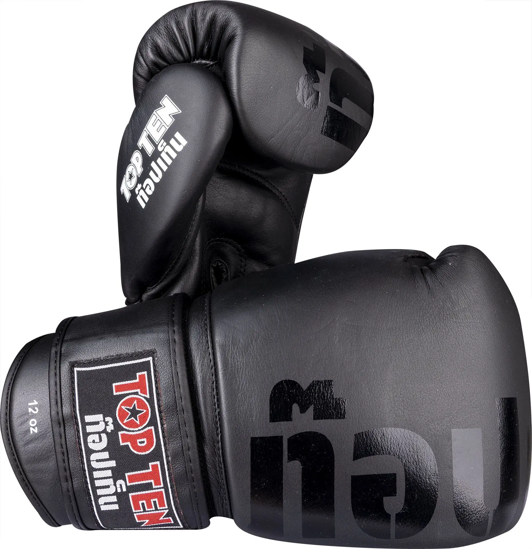 Manusi sparring „Ajarn”, Omologate IFMA, Top Ten, Negru , 16 oz [1]