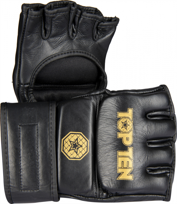MMA competition gloves “Competitor” - black-gold, size XL [1]