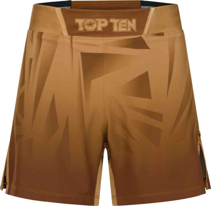 MMA Shorts “Borrado” with inner trousers - brown, size XS = 150cm [2]