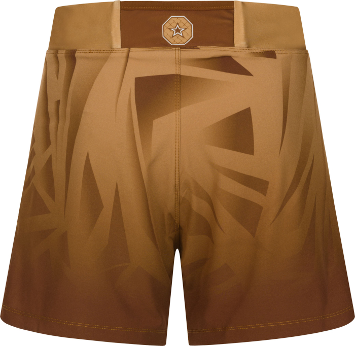 MMA Shorts “Borrado” with inner trousers - brown, size XS = 150cm [4]