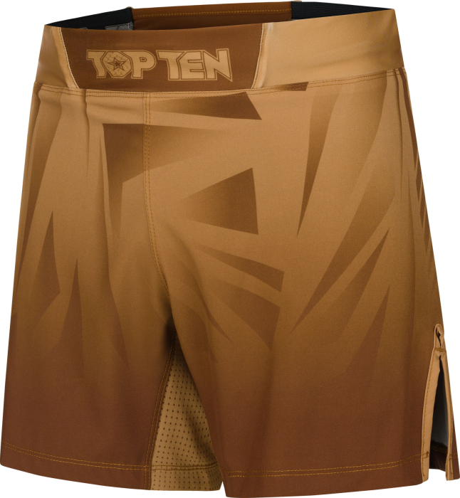 MMA Shorts “Borrado” with inner trousers - brown, size XS = 150cm [3]