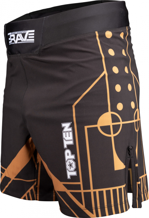 Pantaloni scurti MMA “BRAVE” - Negru-Auriu, marime  XL [2]