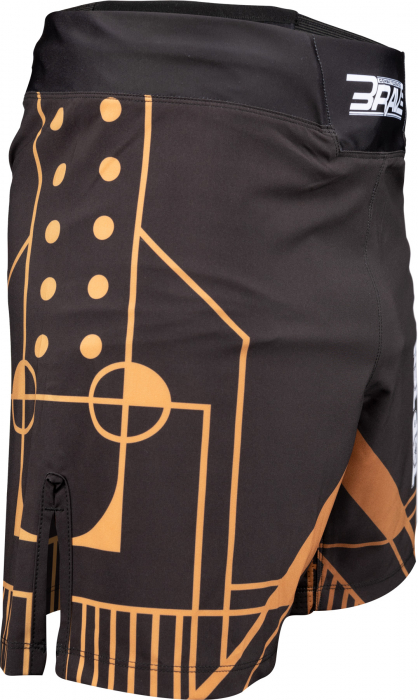 Pantaloni scurti MMA “BRAVE” - Negru-Auriu, marime  XL [9]