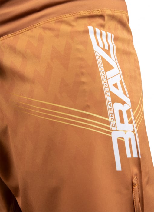 Pantaloni scurti MMA “BRAVE Fight Night” - Maro, Marime XL [6]