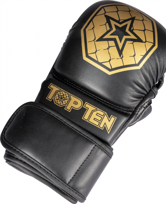 MMA sparring gloves “Contender” - black-gold, size S [10]