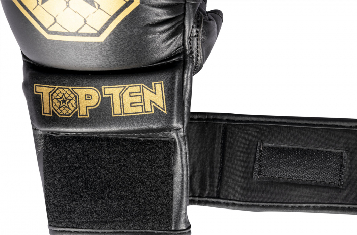 MMA sparring gloves “Contender” - black-gold, size S [8]