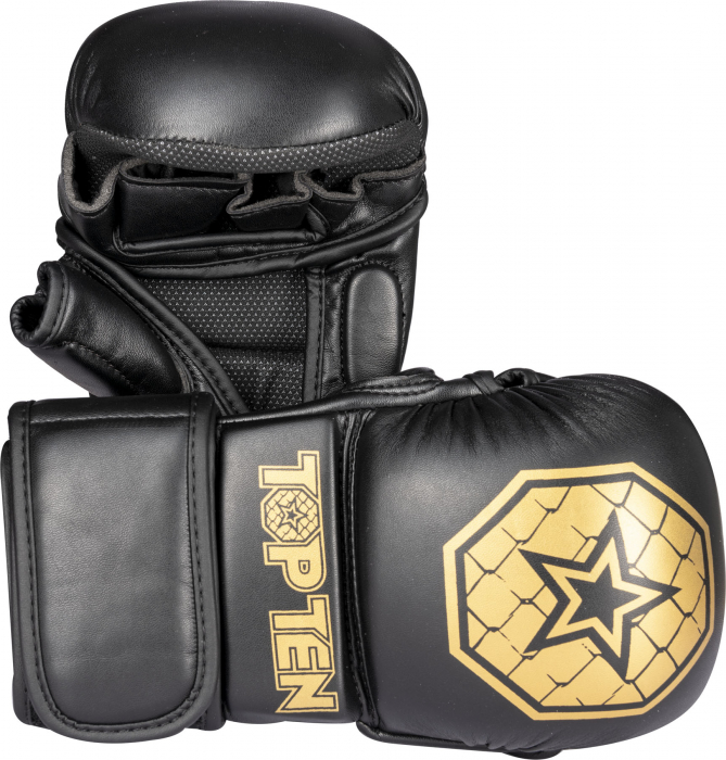 MMA sparring gloves “Contender” - black-gold, size S [1]