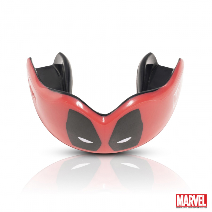 Proteza dentara “Extro Marvel Deadpool” - rosu-negru, senior [4]