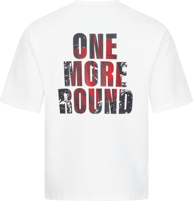 Oversized T-shirt "One More Round" - white, size M [4]