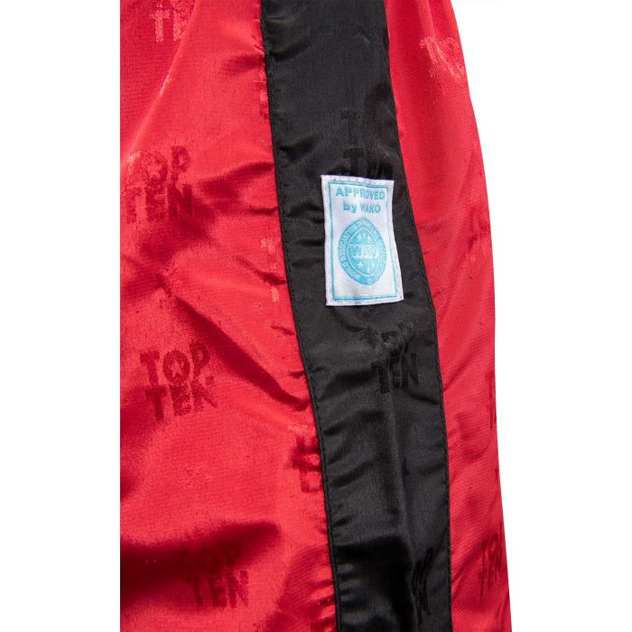 „Classic” gyerek kickbox nadrág - 120-as méret = 120 cm, piros-fekete [2]