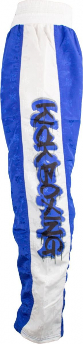 Pantaloni Kickboxing "Graffiti", Top Ten, Albastru, XS [3]
