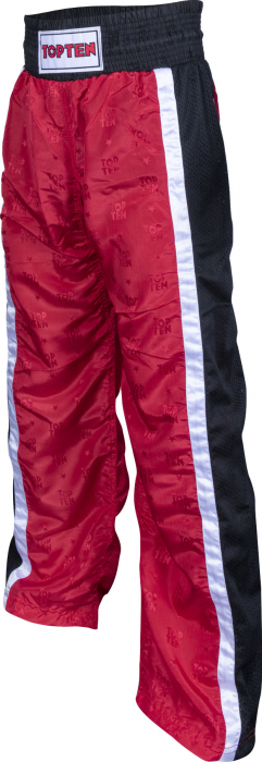 Pantaloni kickboxing „Mesh” - rosu -negru, dimensiunea xxs = 140 cm, pentru copii [4]