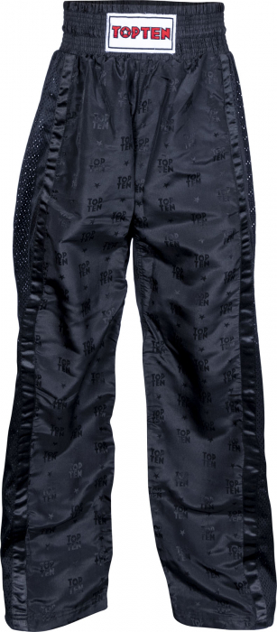 Pantaloni Kickboxing „Mesh”, Top Ten, negru, 190 cm [2]