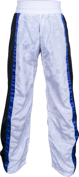 Pantaloni Kickboxing „Mesh”, Top Ten, Alb-Negru, 190 cm [5]