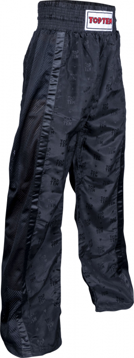 Pantaloni Kickboxing „Mesh”, Top Ten, negru, 190 cm [3]
