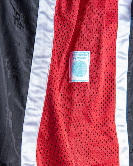 Pantaloni Kickboxing „Mesh”, Top Ten, negru-rosu, 160 cm [5]