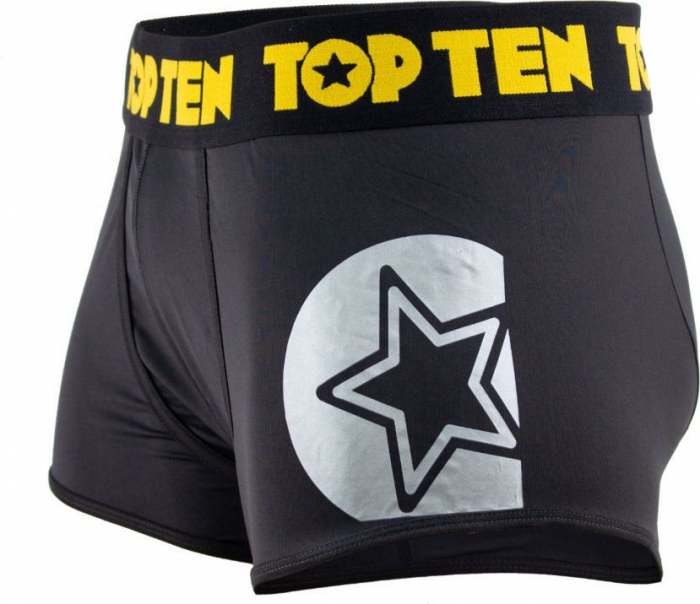 Pantaloni scurți boxeri, Top Ten, Negru-Auriu, S [3]