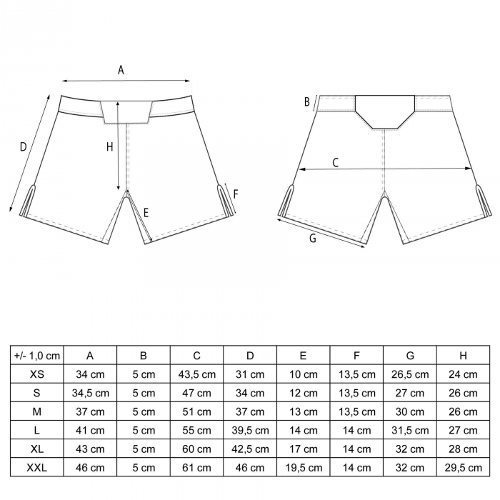 Pantaloni scurti MMA „Fight Team”, Top Ten, Albastru, S [9]