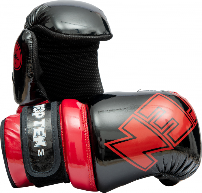 Manusi Pointfighter “Glossy Block” , omologat WAKO, negru-rosu, marime XS [1]