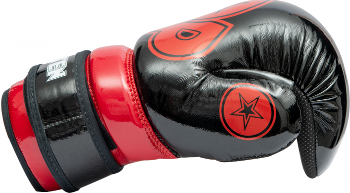 Manusi Pointfighter “Glossy Block” , omologat WAKO, negru-rosu, marime XS [3]
