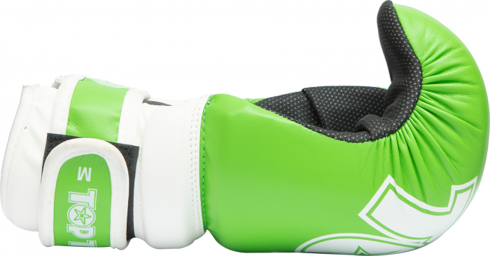 Manusi Pointfighter “Glossy Block”, omologat WAKO, verde-alb, marime S [4]