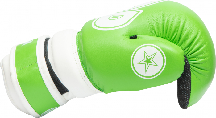 Manusi Pointfighter “Glossy Block”, omologat WAKO, verde-alb, marime S [3]