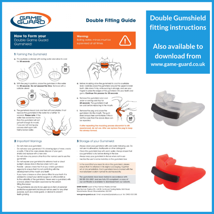 Proteza dentara dubla, Game Guard, Rosu [4]