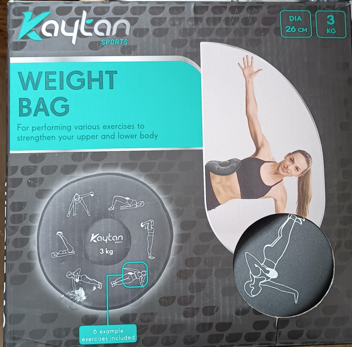 Saculet antrenament rotund de 26 cm si plat cu o greutate de 3kg [2]