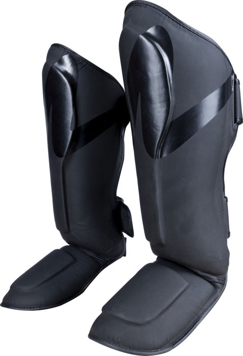 Shin- and Instep Guard "Wave Black'n'Black" - black-black, size XS [3]