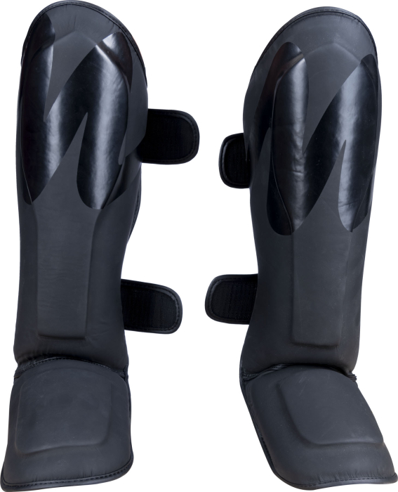 Shin- and Instep Guard "Wave Black'n'Black" - black-black, size XS [2]